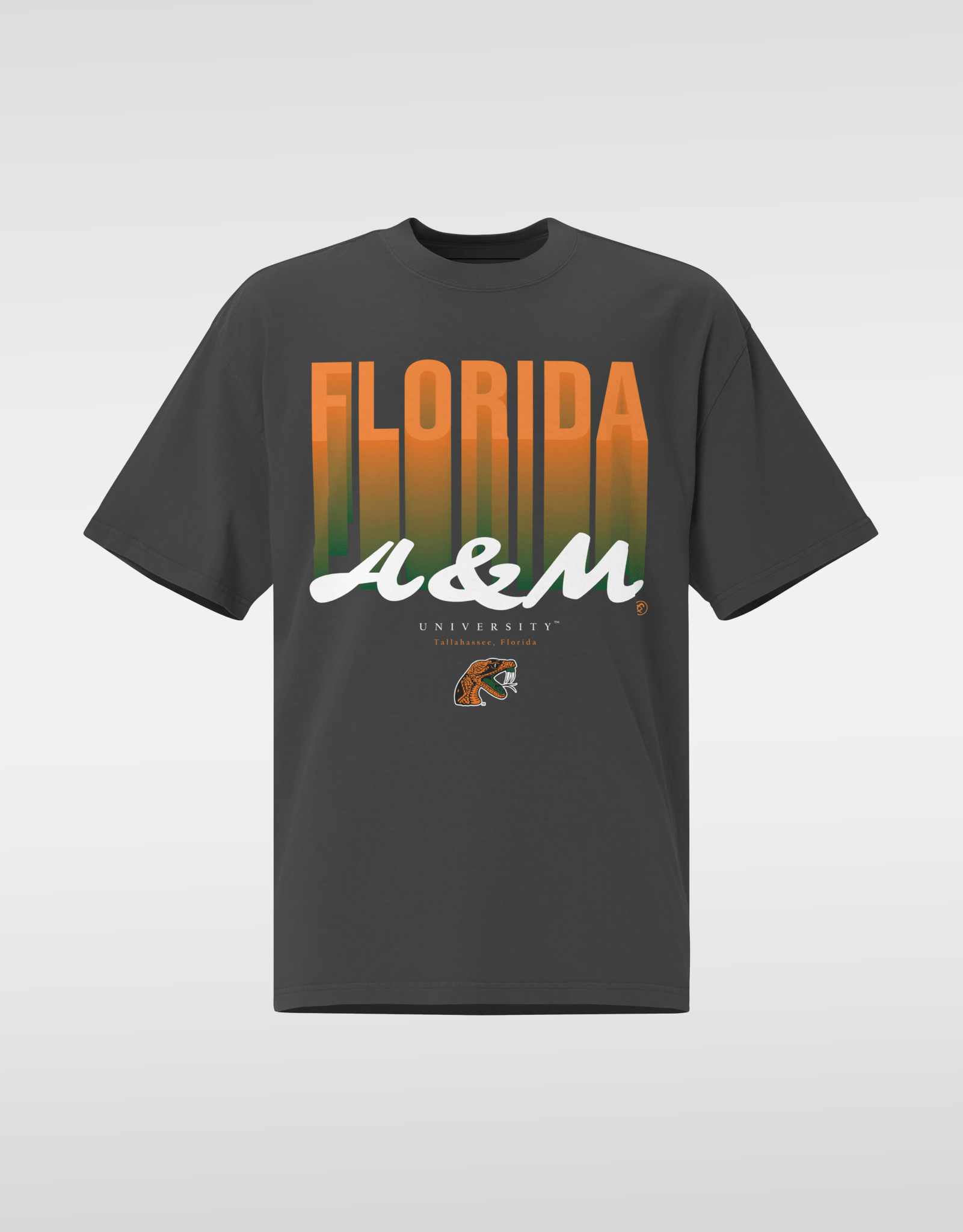 The Yard Essentials - FAMU Fade - Oversized Vintage Wash T-Shirt