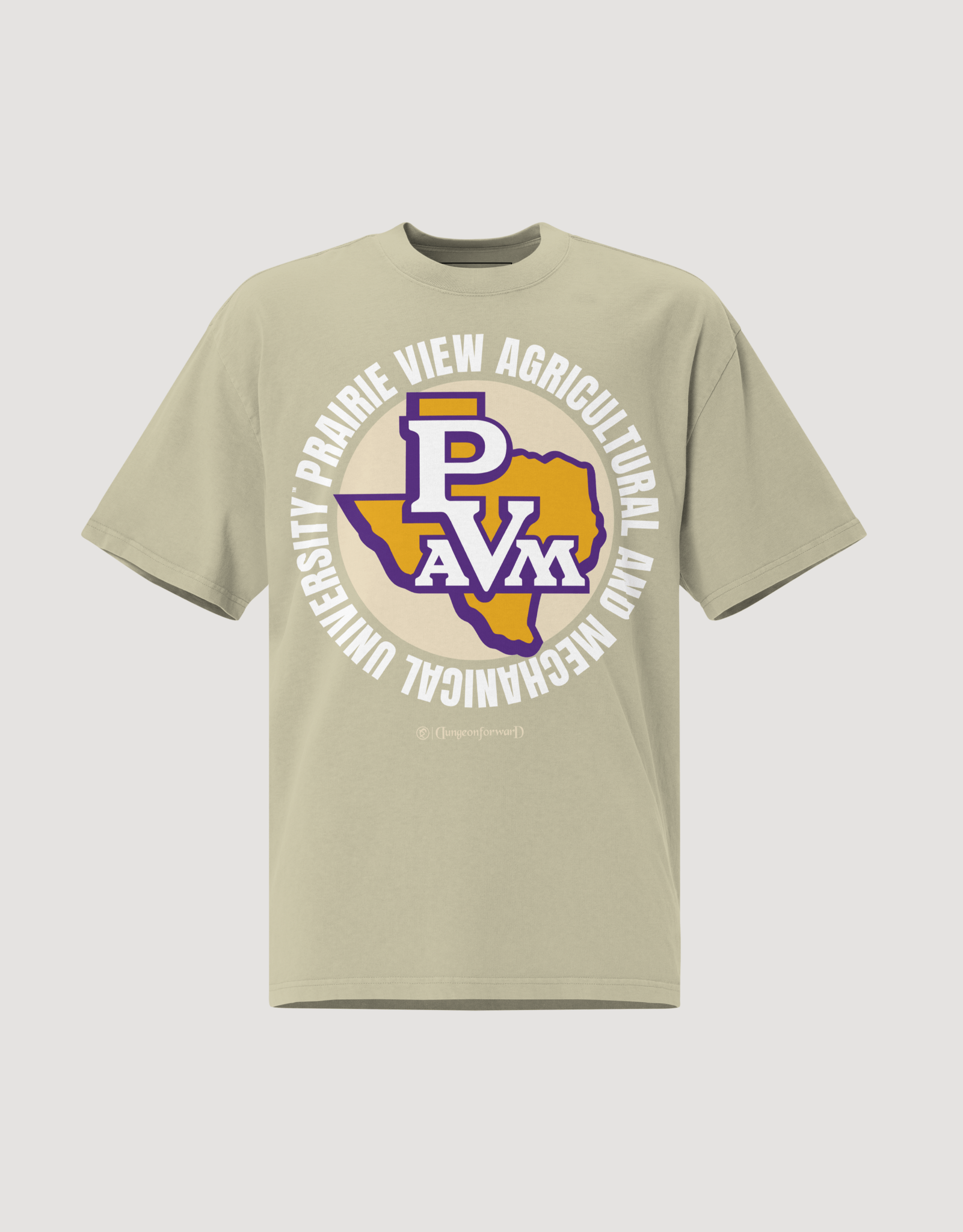 Dungeon Forward - The Yard Essentials -  Prairie View A&amp;M University  - Full Circle Oversized T-Shirt