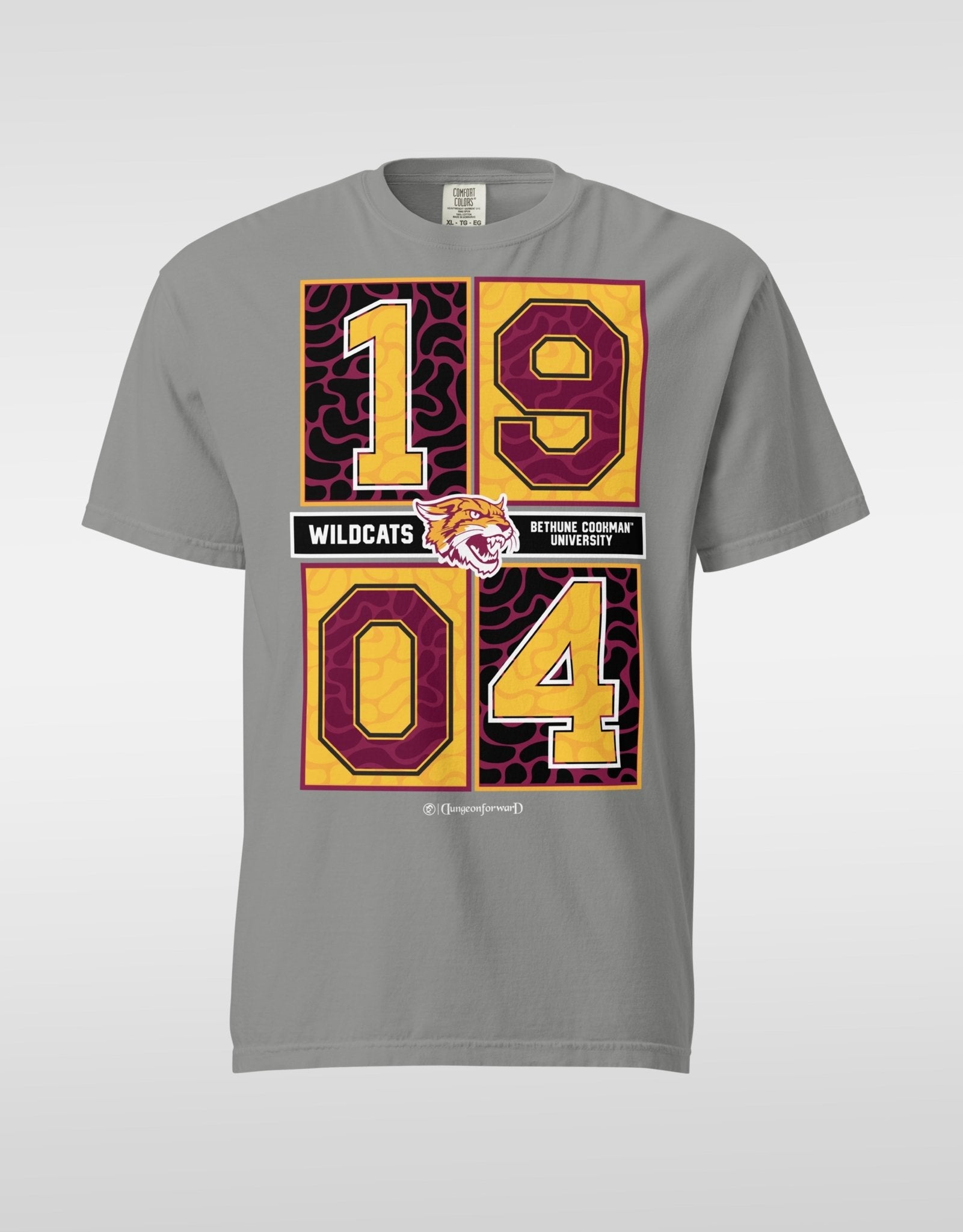 Dungeon Forward - The Yard History - Bethune-Cookman University - Concrete Date Tee