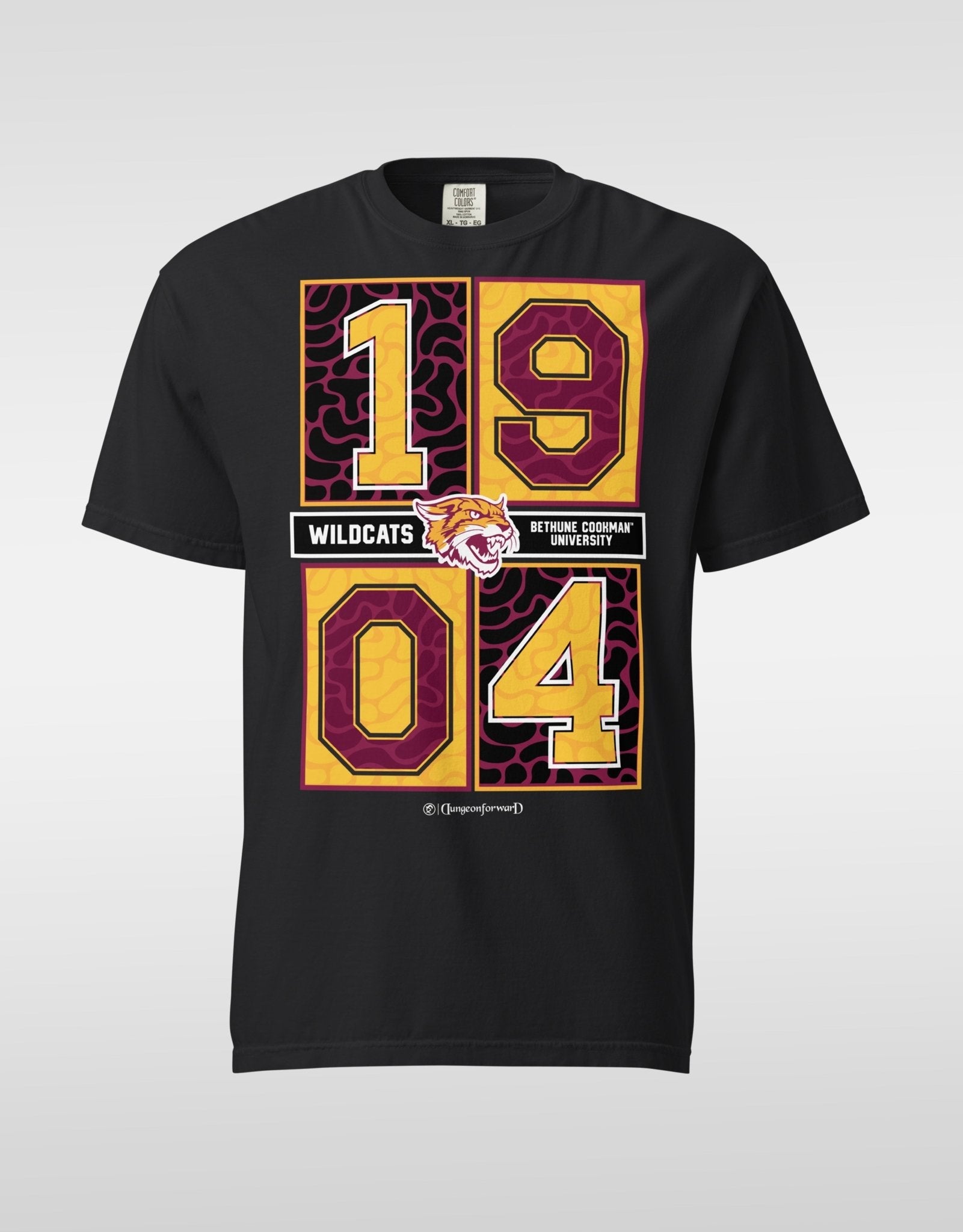 Dungeon Forward - The Yard History - Bethune-Cookman University - Concrete Date Tee