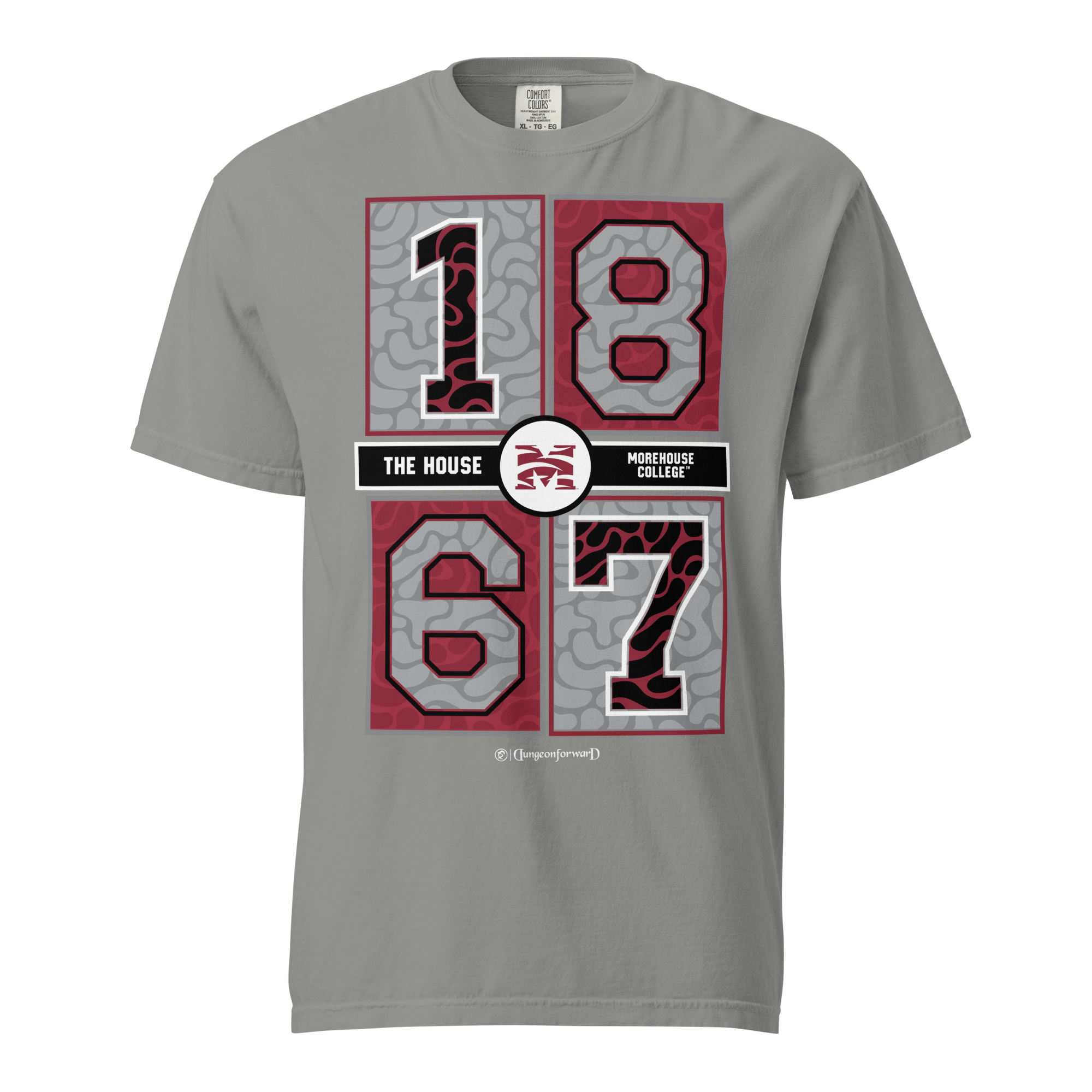 Dungeon Forward - The Yard History - Morehouse College - Concrete Date Tee