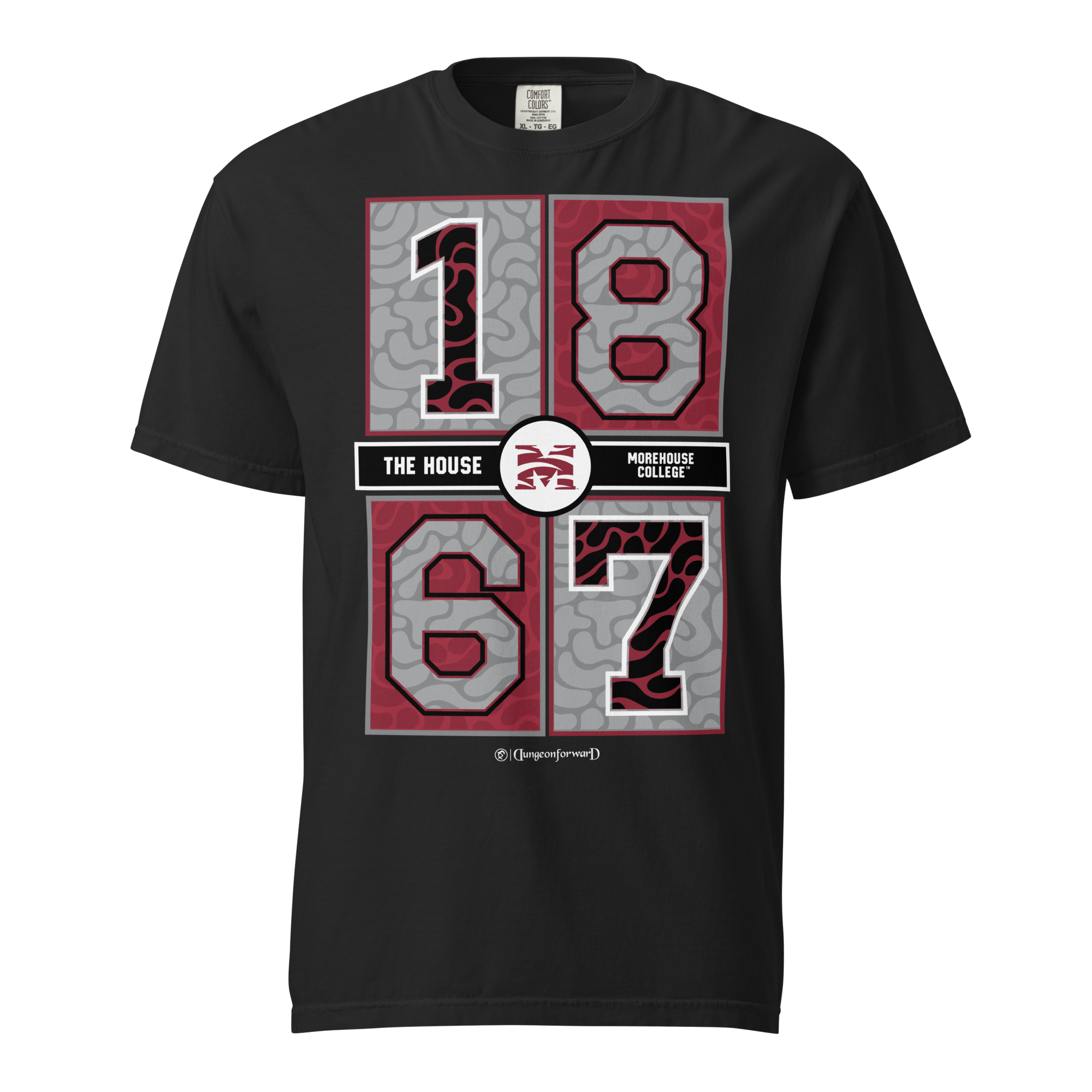 Dungeon Forward - The Yard History - Morehouse College - Concrete Date Tee