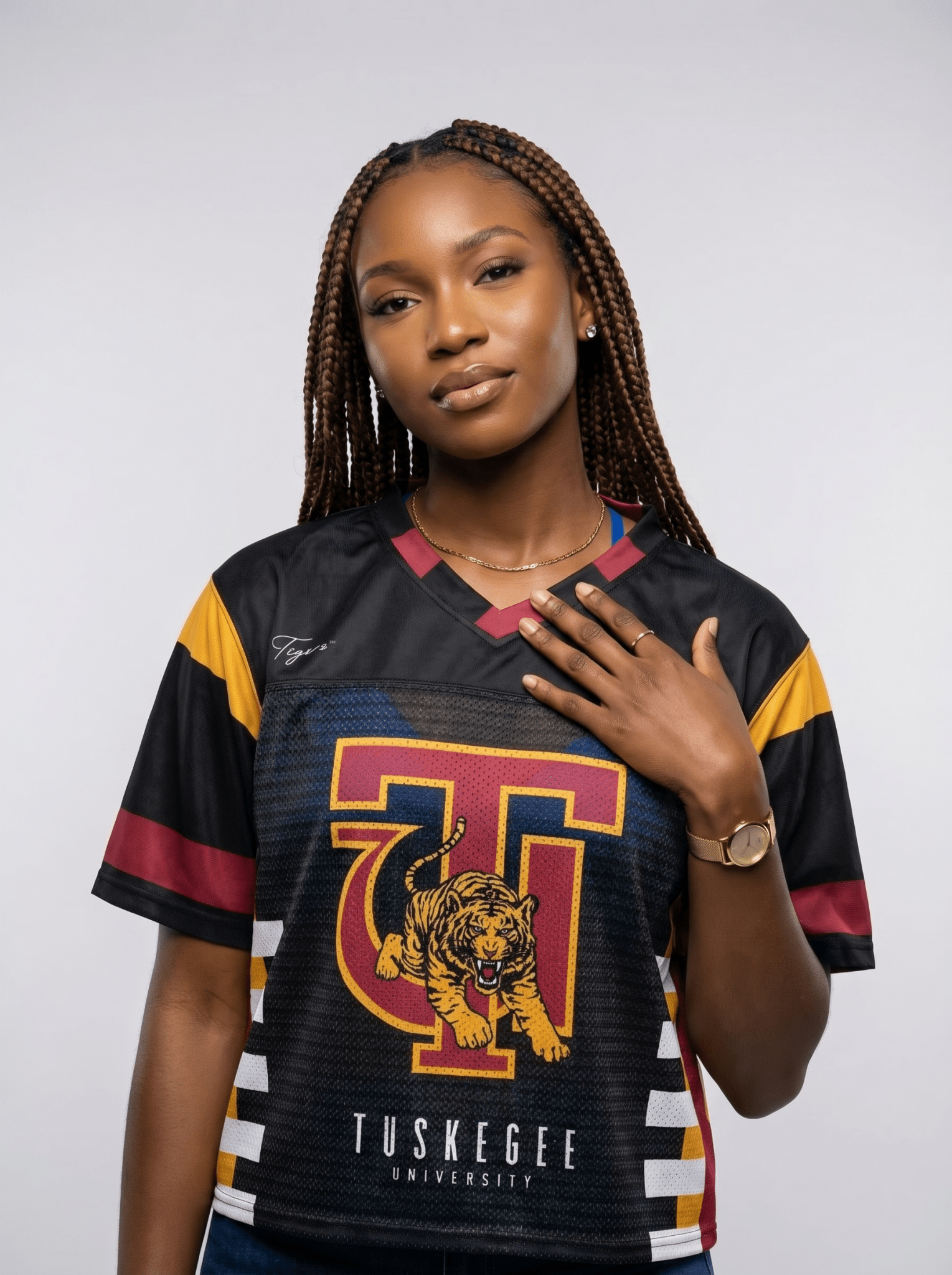 Tuskegee University - Phenom HBCU Box Football Jersey