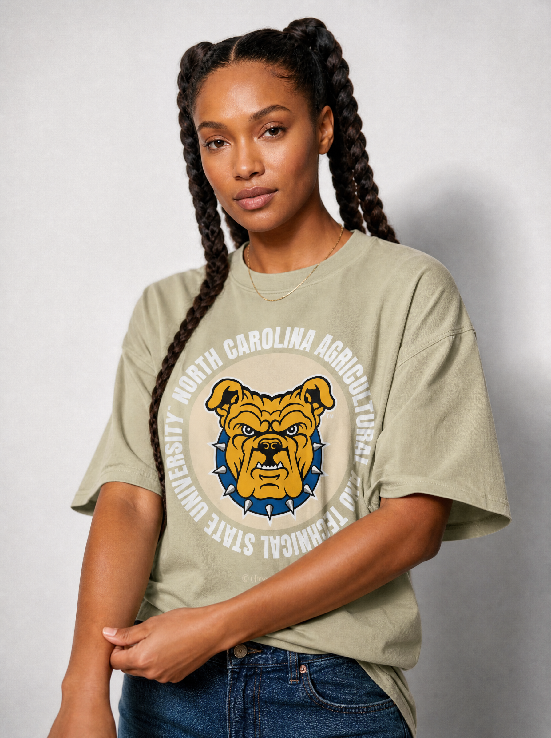 Dungeon Forward - The Yard Essentials - North Carolina Agricultural and Technical State - Full Circle Oversized T-Shirt