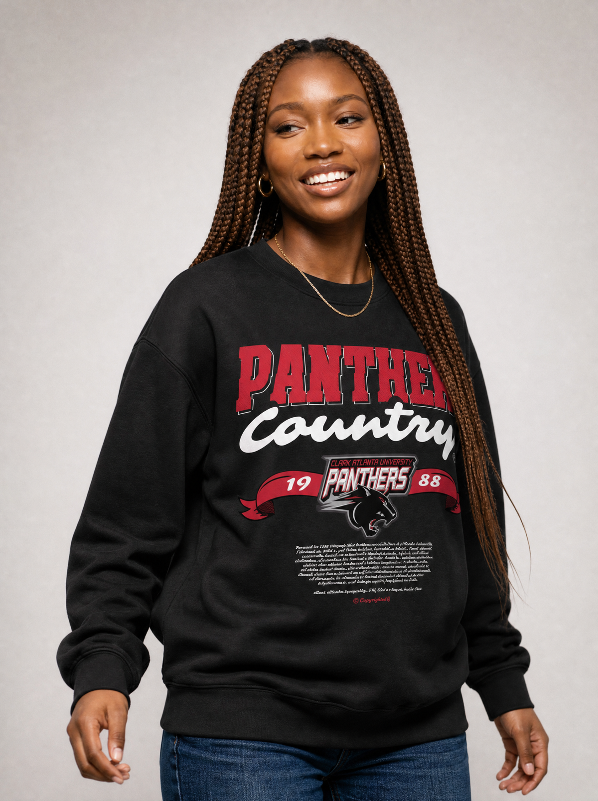Dungeon Forward - Clark Atlanta University - Panther Country - Classic Sweatshirt