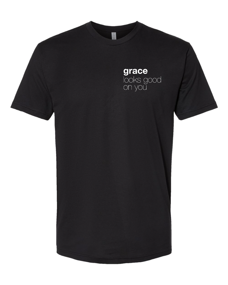 Grace Looks Good on You | Black + White Print Tee