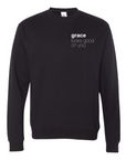 Grace Looks Good on You | Black + White Print Sweatshirt