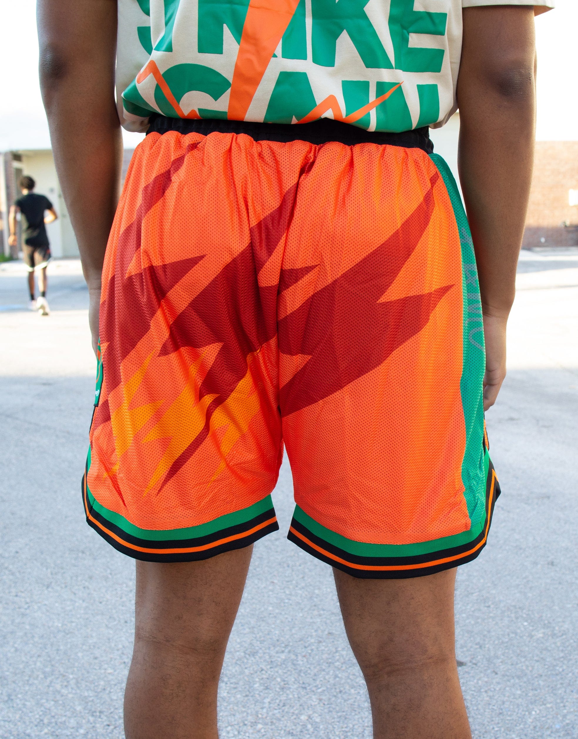 TripleStrike - Hardwood Classic - Green/Orange Shorts