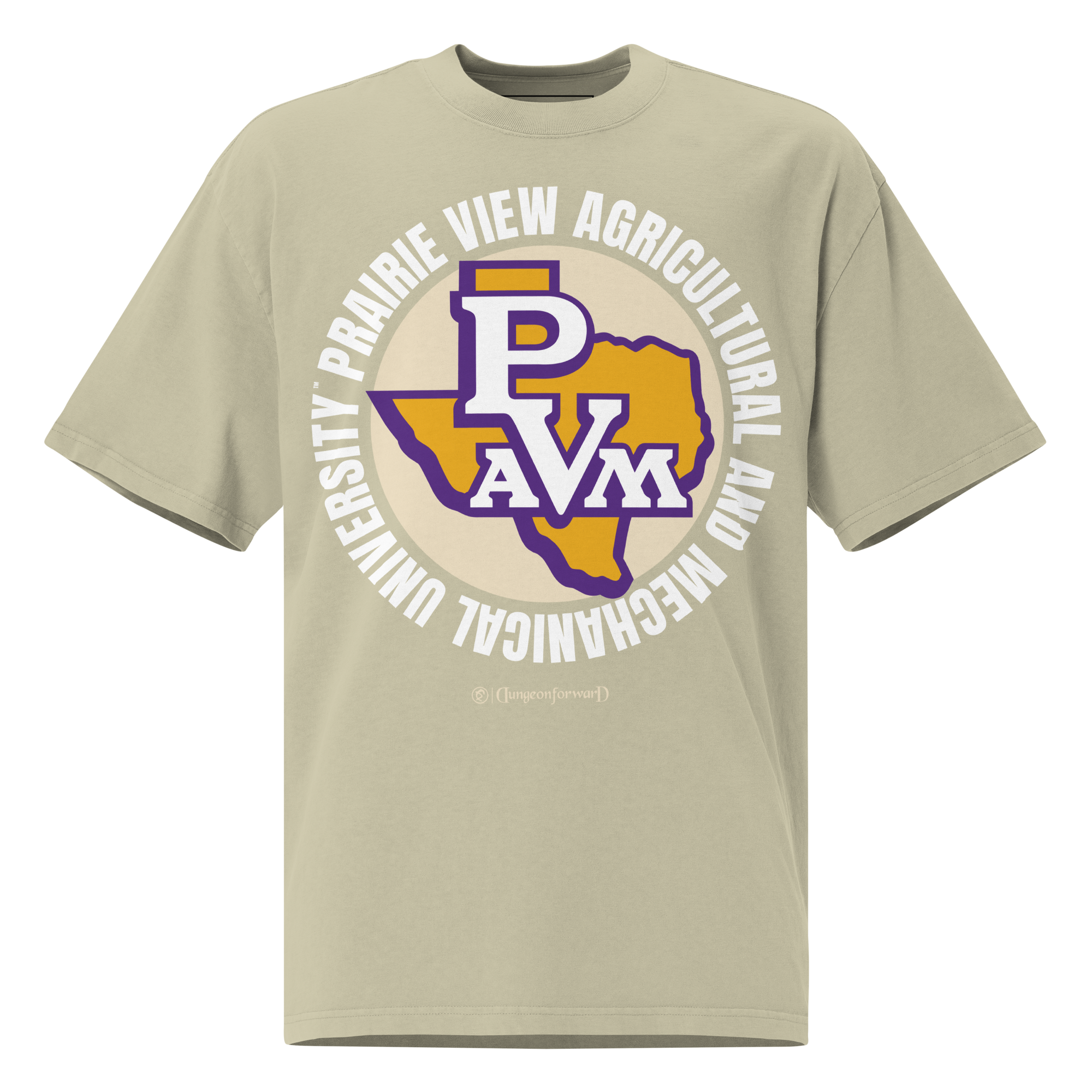Dungeon Forward - The Yard Essentials -  Prairie View A&amp;M University  - Full Circle Oversized T-Shirt