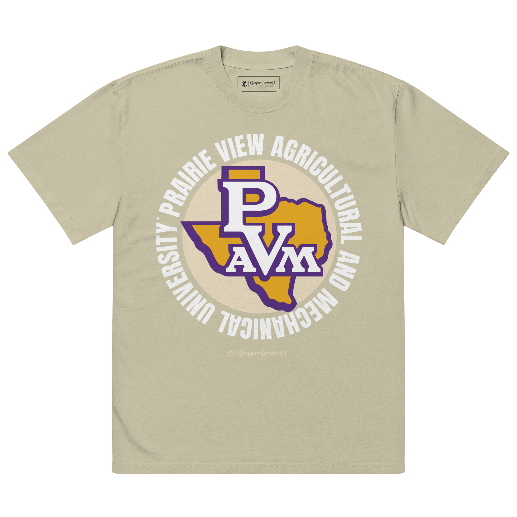 Dungeon Forward - The Yard Essentials -  Prairie View A&amp;M University  - Full Circle Oversized T-Shirt