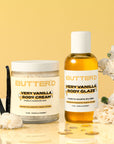 VERY VANILLA BUNDLE: 1 Very Vanilla Body Cream (4 Oz), 1 Body Glaze